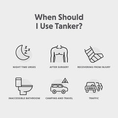 Boom Home Medical Tanker paquete con etiqueta que indica elegibilidad HSA FSA