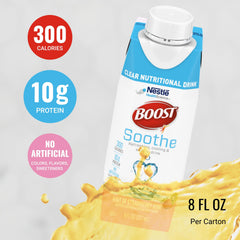 BOOST envase en mano demostrando facilidad de consumo y portabilidad