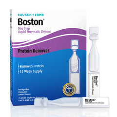 Boston frontal del paquete mostrando 15 dispensadores y beneficio de suministro semanal