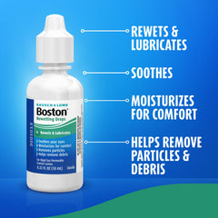Boston gota en lente RGP para hidratación y comodidad ocular