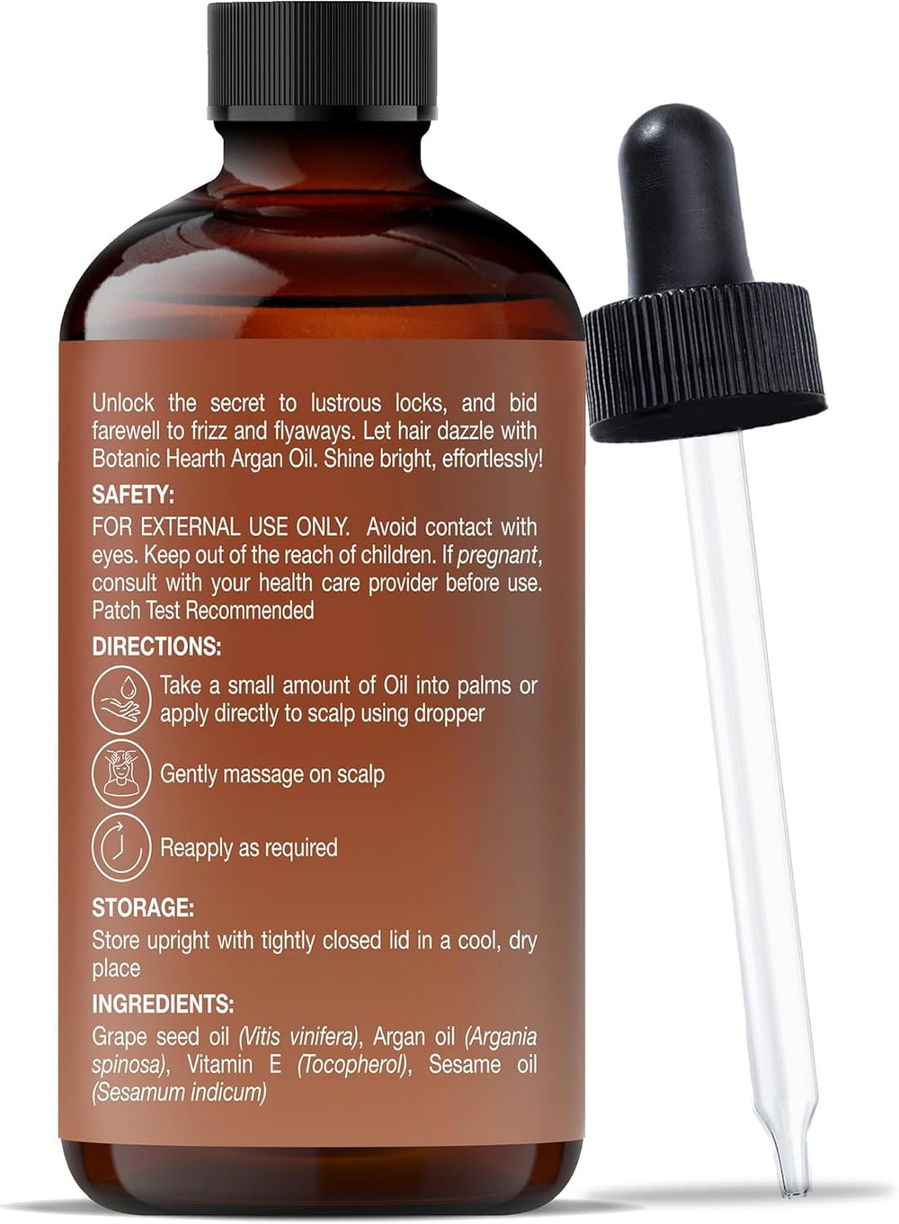 Botanic Hearth comparación de tamaño 118 ml para referencia