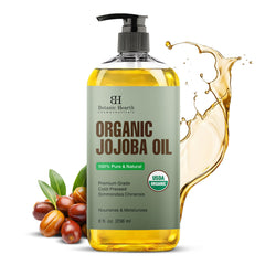 Botanic Hearth botella frontal mostrando tamaño y diseño para hidratación versátil