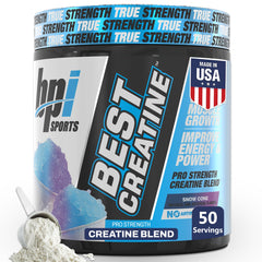 BPI Sports Best Creatine vista frontal con beneficio claridad del producto