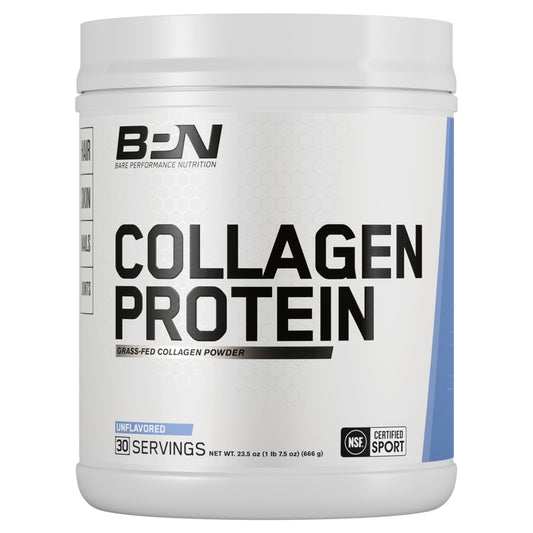 BARE PERFORMANCE NUTRITION envase frontal mostrando etiqueta y 30 servicios