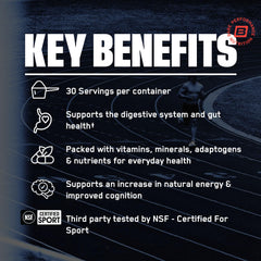 BARE PERFORMANCE NUTRITION cucharada con polvo lista para mezclar y energizar