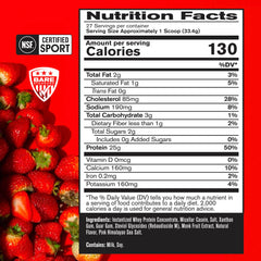 BARE PERFORMANCE NUTRITION polvo textura cercana que muestra finura y mezcla sin grumos