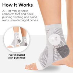 BraceAbility manguito dentro de zapato deportivo mejora ajuste