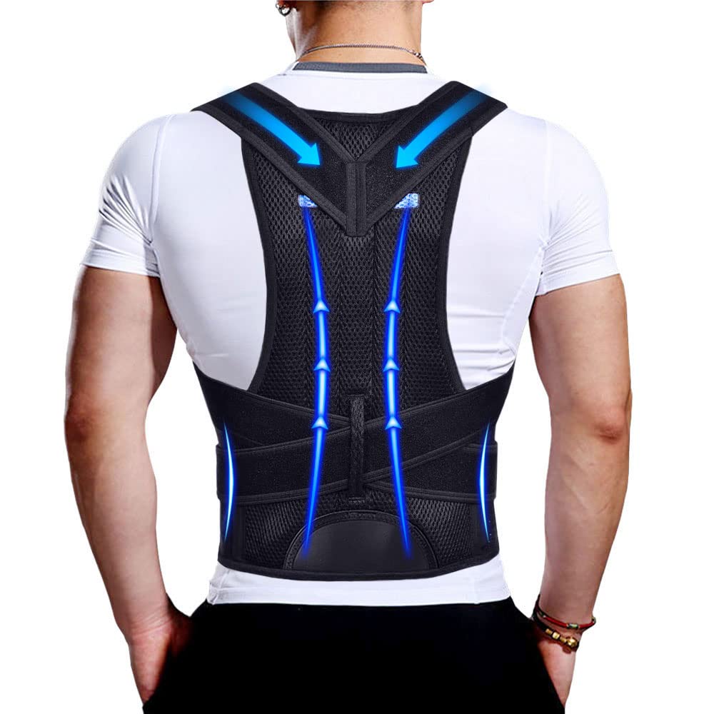 BraceTop vista frontal con cierre y ajuste, soporte visible y efecto postural inmediato