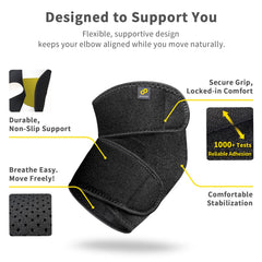 Bracoo uso en cancha de tenis demostrando estabilidad durante el golpe