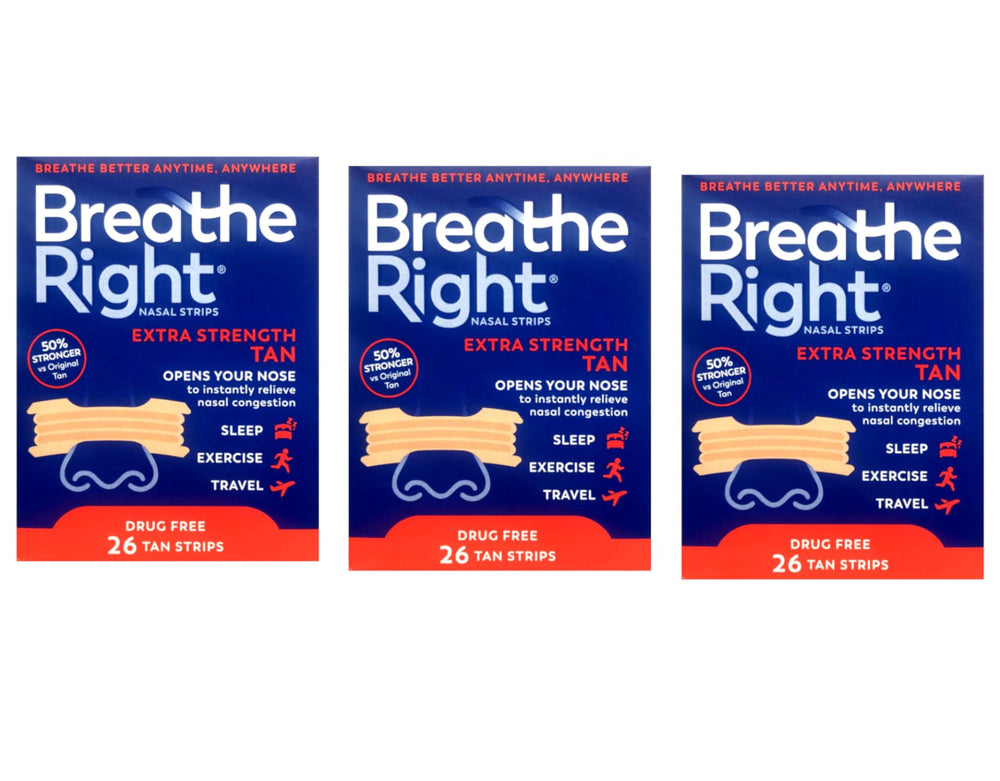 Detalle de la tira Breathe Right Extra y su banda tipo resorte para mayor soporte