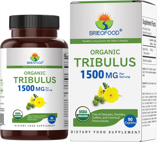 Brieofood Tribulus envase de 45 porciones para uso diario.