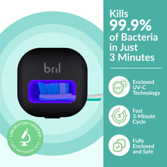 Bril detalle de la cámara UV-C que protege y desinfecta el cabezal