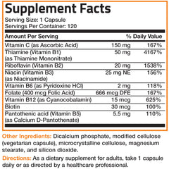 Bronson B Complex cápsulas en envase compacto para uso diario