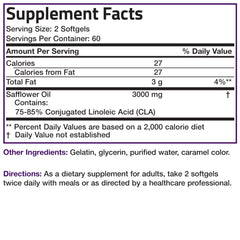 Bronson CLA 3000 detalle: etiqueta con código de barras y composición.