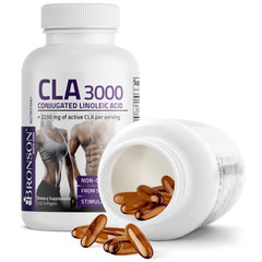 Bronson CLA etiqueta nutricional destacando concentración y transparencia