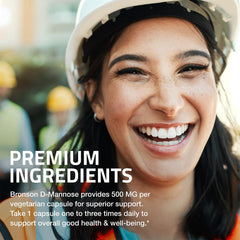 Cápsulas de D-Mannose en tamaño compacto para tragar fácilmente