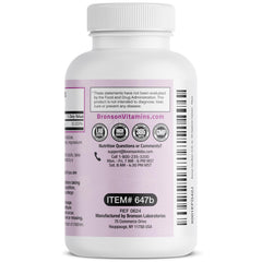 Bronson etiqueta de ingredientes y advertencias para transparencia del producto