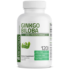 Bronson Ginkgo Biloba: proceso cGMP que garantiza pureza y consistencia.