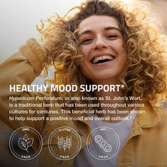 Empaque exterior de Bronson Hierba de San Juan, diseño y código de lote.