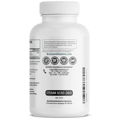 Bronson Magnesium Glycinate: envase producido en Hauppauge, control de calidad