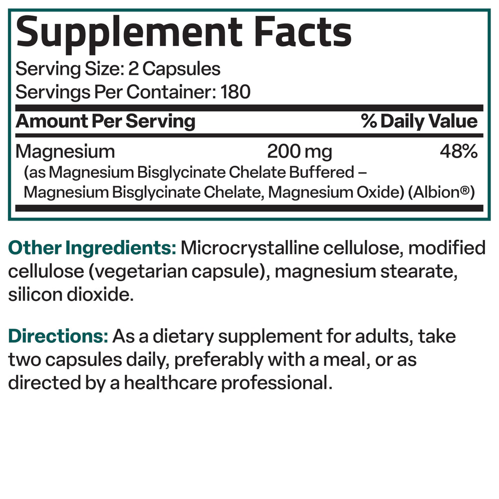 Bronson Magnesium Glycinate: uso diario recomendado para bienestar diario