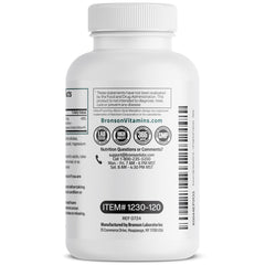 Bronson Magnesium Glycinate label confirms cGMP quality from New York facility.