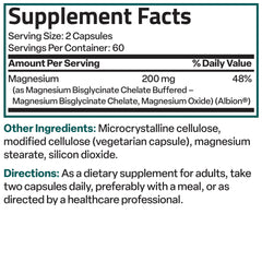 Bronson Magnesium Glycinate bottle signals a trusted brand established in 1960.