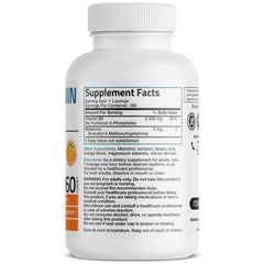 Bronson melatonin tablets closeup highlighting quick-dissolve action for bedtime use