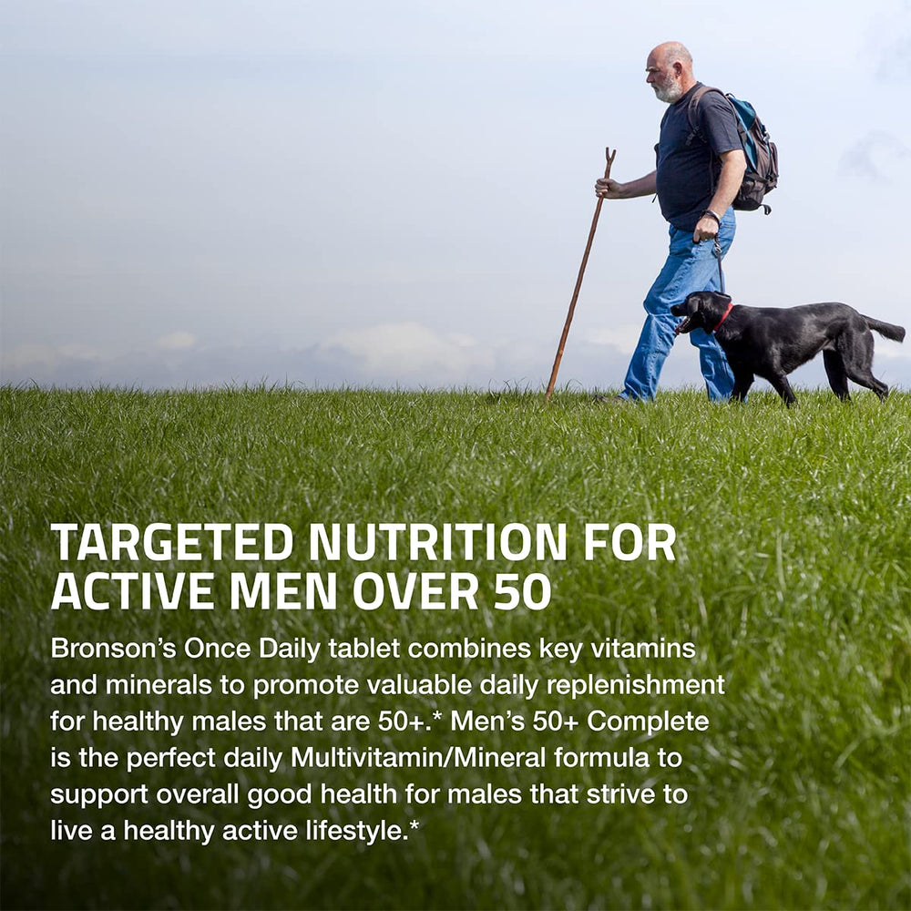 Bronson One Daily bottle being poured for easy daily intake.