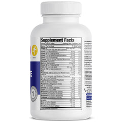 Bronson ONE bottle close-up highlighting essential nutrients for active men