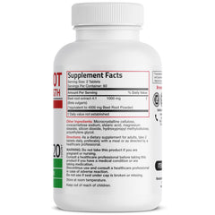Bronson Beet Root Double Strength envase de 120 tabletas para conveniencia.