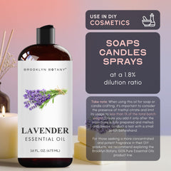 Brooklyn Botany aceite lavanda en difusor llenando habitación con aroma