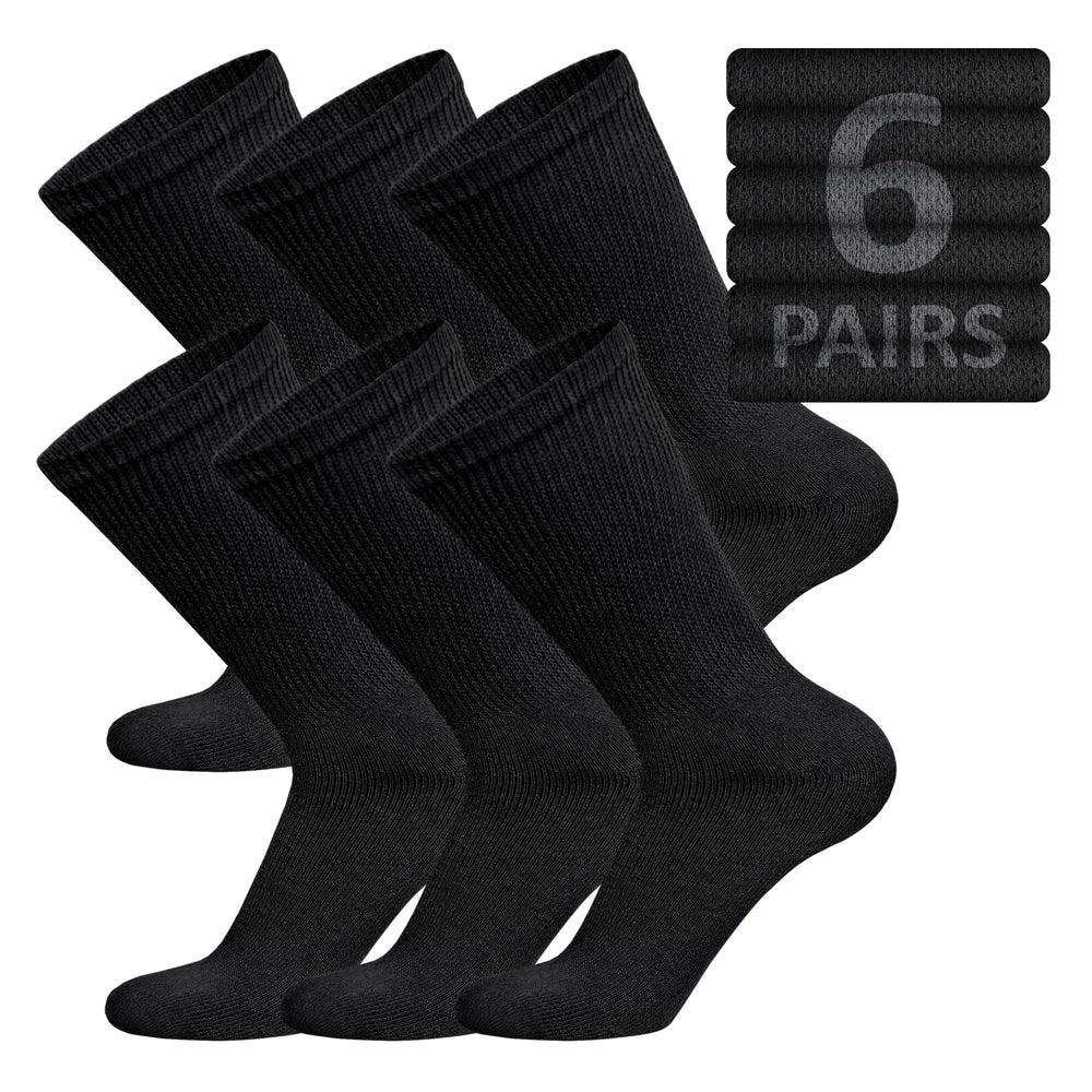 Brooklyn Socks vista frontal del empaque mostrando seis pares y beneficio de entrega múltiple