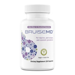 BruiseMD frente del envase mostrando etiqueta y duración 14 días, apoyo visual