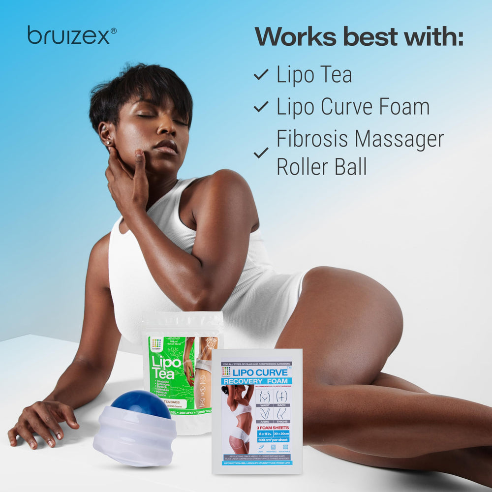 Masaje linfático con Bruizex para favorecer circulación en zonas fibrosas.