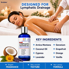 Bruizex frasco abierto con gota de aceite, demostrando absorción rápida y pureza