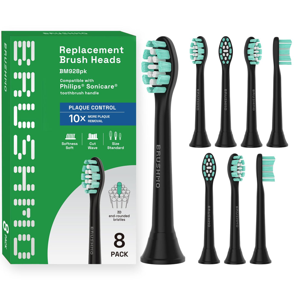 Brushmo pack frontal ocho cabezas BM928 negro, reemplazo eficiente
