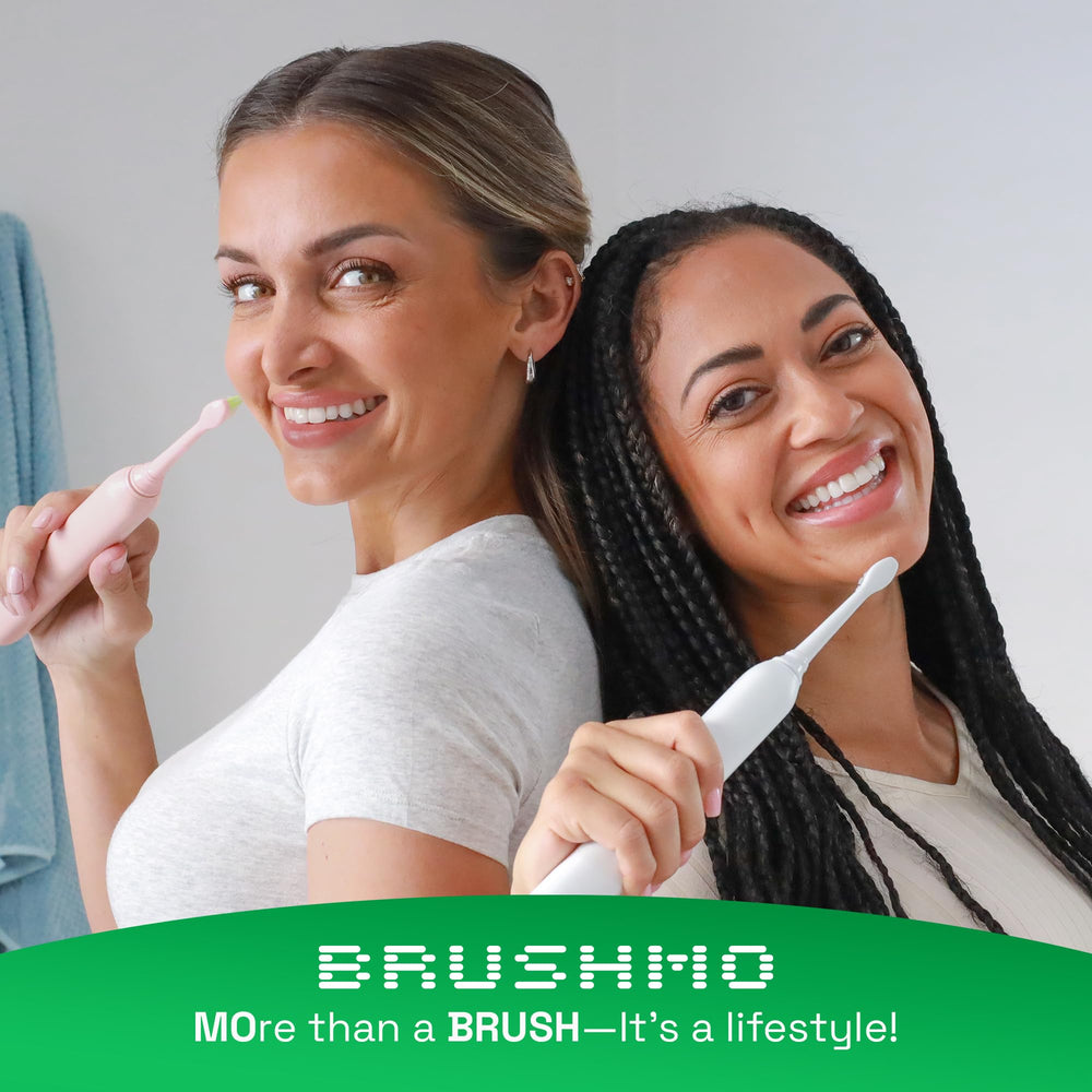 Brushmo indicador desgaste cerdas mostrando cambio de color para recordar reemplazo