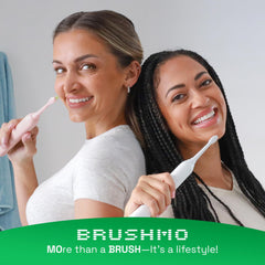 Brushmo indicador desgaste cerdas mostrando cambio de color para recordar reemplazo