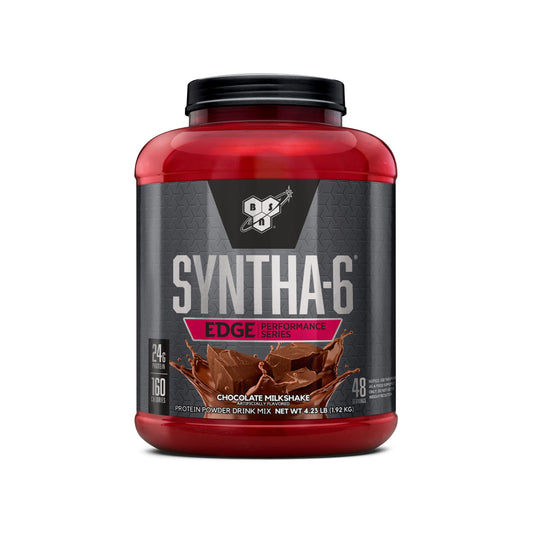 BSN SYNTHA-6 Edge tarro frontal con etiqueta clara y diseño atractivo