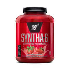 BSN envase frontal Strawberry Milkshake con diseño atractivo y fácil identificación de sabor