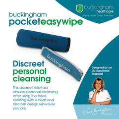 Buckingham Pocket Easywipe desplegado hasta 38 cm para mayor alcance y comodidad