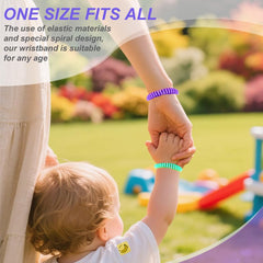 BuggyBands bolsas resellables abiertas con pulseras dentro, conservación efectiva