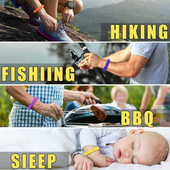 BuggyBeds pulseras usadas en picnic al aire libre, reduce molestias por mosquitos