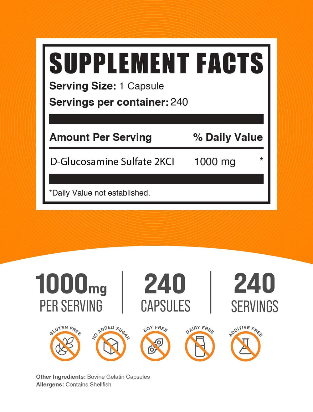 BulkSupplements primer plano de una cápsula mostrando textura y tamaño práctico