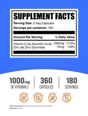 BulkSupplements primer plano de cápsula vegana que muestra textura y facilidad de ingestión