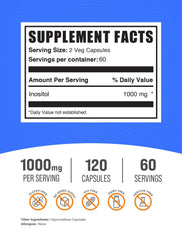 BulkSupplements frasco abierto con cápsulas visibles para fácil uso