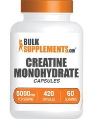 BulkSupplements envase frontal mostrando cantidad y forma sin sabor