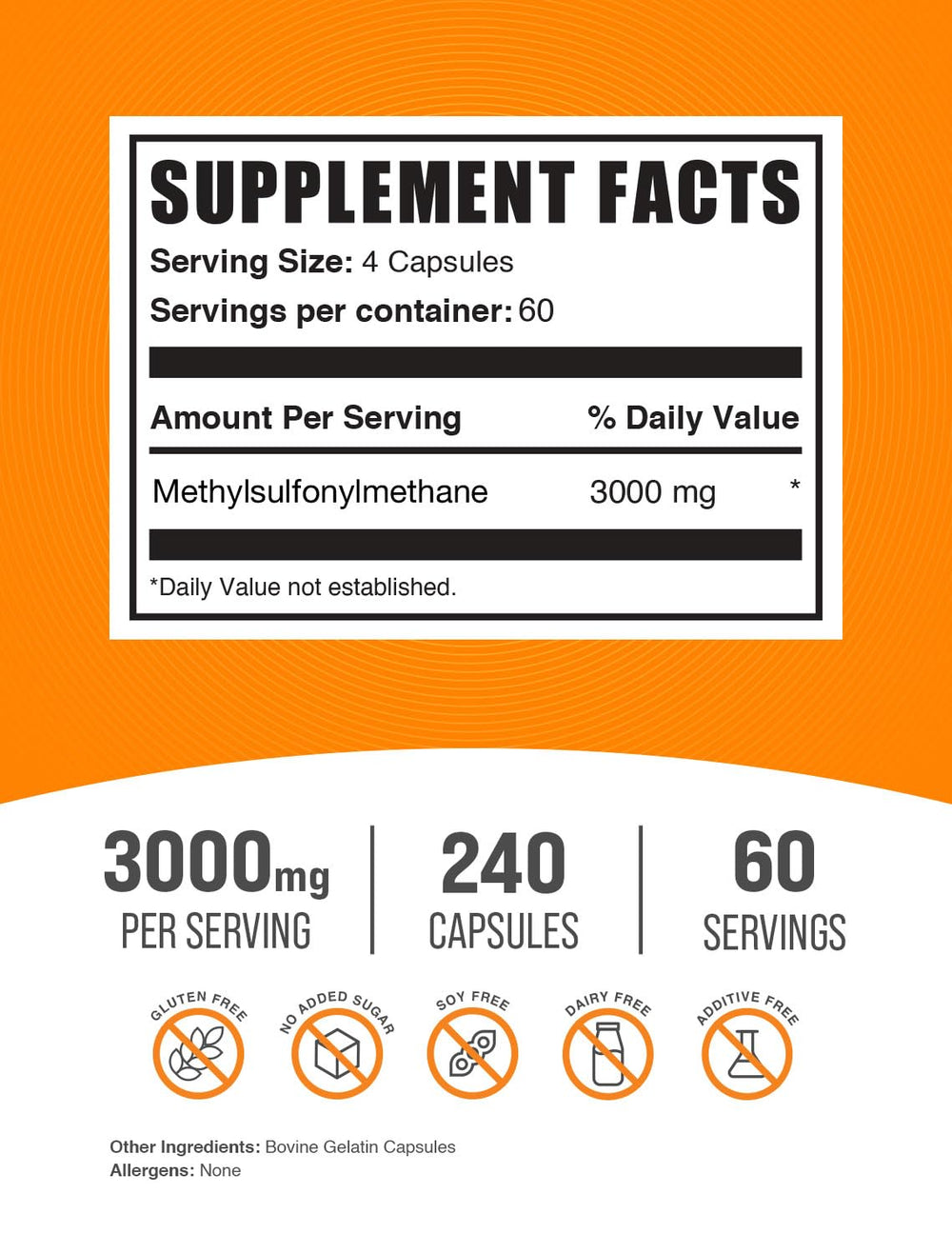 BulkSupplements primer plano de cápsulas destacando pureza y textura