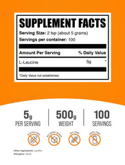 Polvo fino de BulkSupplements en detalle, textura fácil de mezclar